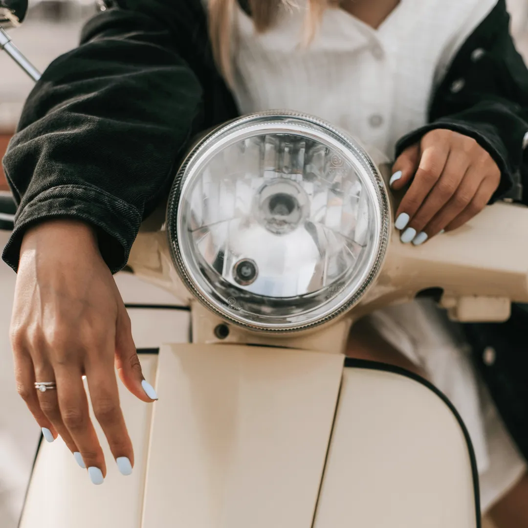 Woman Vespa